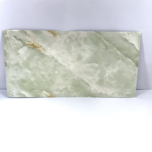 Peel and Stick Wall Tile Marbled Green - Picture 2 of 8